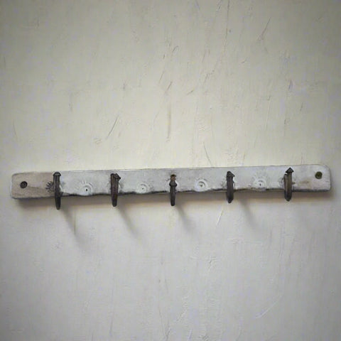 Indian printing block single wall hook 245511