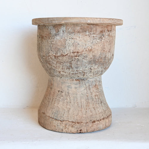 Vintage Indian Ukhali stool 301387