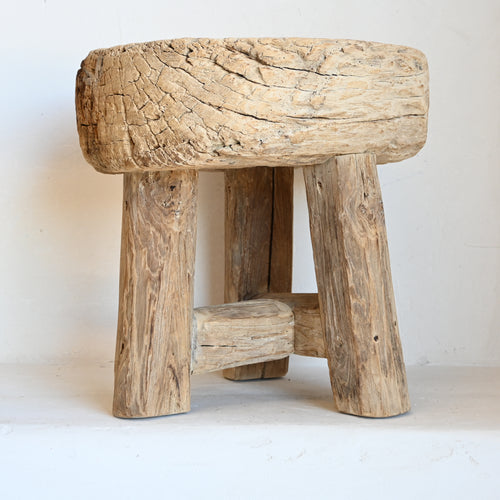 Reclaimed Timber Round Side Table 291473