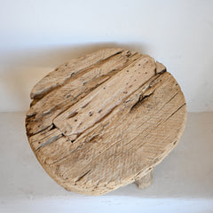 Reclaimed Timber Round Side Table 291473