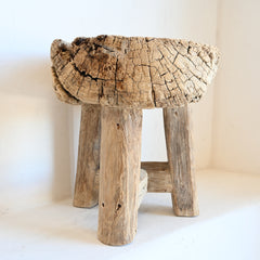 Reclaimed Timber Round Side Table 291473