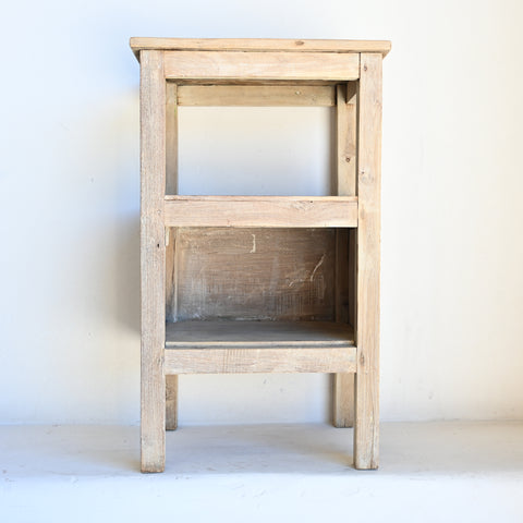 Reclaimed Timber square  stool/ Side Table 272419B