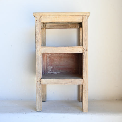 Reclaimed Timber square  stool/ Side Table 272419B