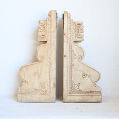 Indian carved brackets set/2 304188