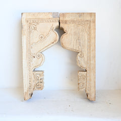 Indian carved brackets set/2 304188