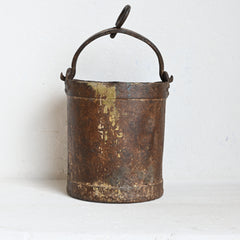 Vintage Indian Iron bucket 252272