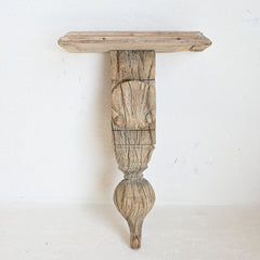 Carved Indian Timber Wall Shelf 302270