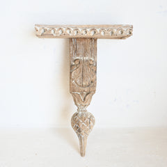 Carved Indian Timber Wall Shelf 302270