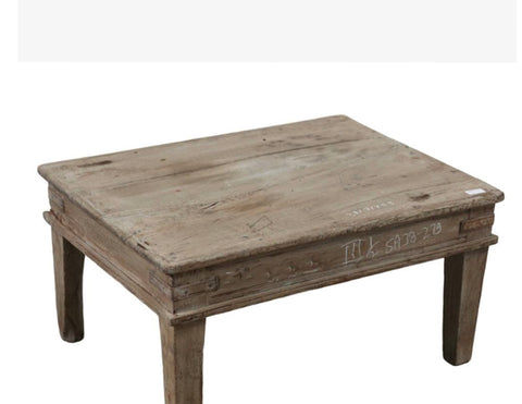 Presale Vintage Indian  Timber Coffee Table 299359